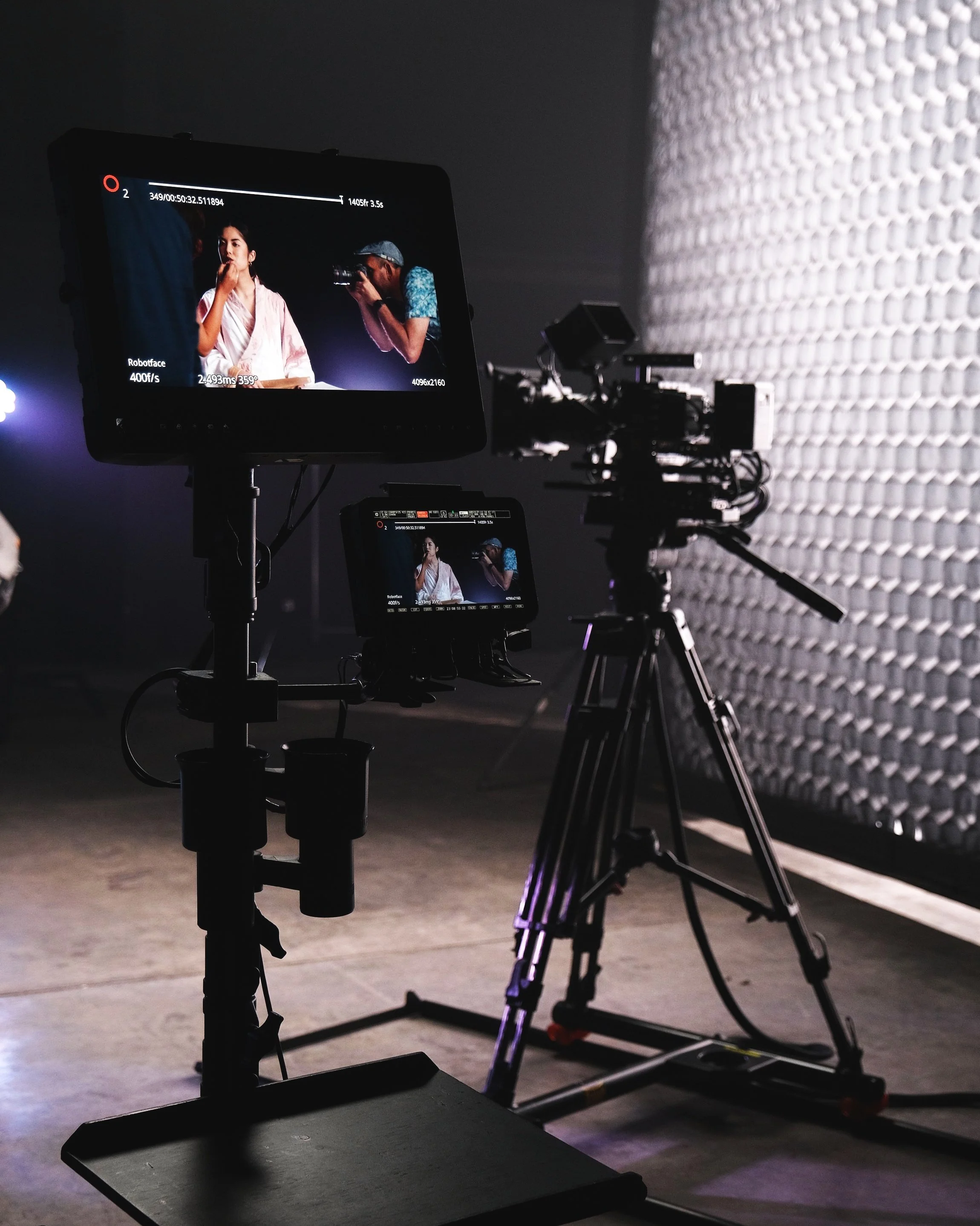 Camera package on set